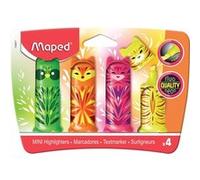 Blister de 4 surligneurs Maped Fluo’Peps Animaux Multicolore G