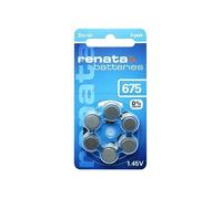 Blister de 6 Pile auditive ZA675 Zinc Air 0% Mercury 1 45V