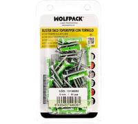 Blister de fiches Topgripper bimatière avec vis Ø 5 mm. 50 pièces d'ancres universelles, ancres pour béton, ancres Pladur,