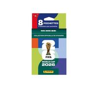 Blister de stickers Panini Coupe du Monde FIFA 2026 8x7 (56) Multi Noir