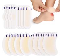 Blister Dressings,16 Pieces 4 Sizes Hydrocolloid Gel Bandages,Heel Blister Dressings,Invisible Hydrocolloid Gel Plasters,For Prevention And Care Of Blisters