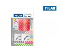 Blister Milan Rose Duet Look Taille-crayon+ 2 Gommes Transparent Transparent One Size