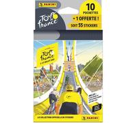 Blister - PANINI - TOUR DE FRANCE 2025 - 10 pochettes + 1 offerte - 55 stickers