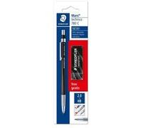 Staedtler Porte-mine Mars Technico 780 C BKP6 2 mm noir, réglable – Blister 1 porte-mine + gomme