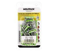 Blister Tacos Topgripper Bimaterial Avec Vis Ø 5 mm. 50 Pièces Taco Anchor UNIVERSAL, Taco Hormigon, Taco Pladur,