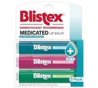 Blistex -Baume pour les Lèvres - 3 saveurs SPF 15 - Pack de 3-classic, fraise, menthe -(4.25 g)