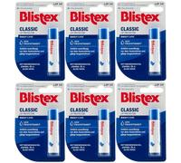Blistex Classique Baume à Lèvre 6 X 4,25g -LSF10 -schutz & Soin -12h Humidité