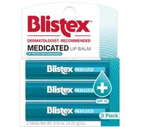 Blistex - Medicated Lip Balm - Baume pour les Lèvres - Ecran Total - SPF 15 - Pack de 3 - .15 oz (4.25 g)