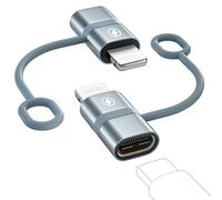 BLITEZZ Adaptateur USB C vers Lightning (Lot de 2), 36W Adaptateur Lightning USB C Charge Rapide et Transfert de Données pour iPhone 14 Pro Max 13 12 11 X XR XS 8,iPad,pas pour les écouteurs/audio/OTG