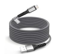 BLITEZZ Recharge Rapide pour Cable iPhone 3M, [Certifié MFi] Fil Chargeur Apple Cable USB vers Lightning Nylon Tressé Câble Apple Câble Lightning pour iPhone 14 13 12 11 Pro XR X 8 7 Plus 6 5 SE, iPad