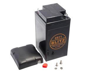 Blitz 707.00.44 Modèle 0811 la Batterie, 6V, 12Ah, 80mm x 90mm x 170mm, Schwarz