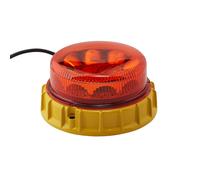 HELLA 2Xd 011 557-001 Led-Feu À Éclats - K-Led Mining - 12/24V - Jaune - Raccord Fileté/Montage En Saillie - Câble: 1450Mm - Fiche: Extrémités De Câble Ouvertes
