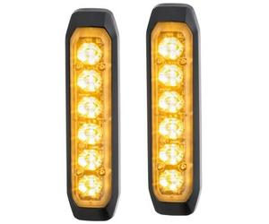 Blitz-Kennleuchte LED 24 V Jaune Amber HELLA 8 LED Magnétique 1