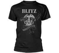 Blitz Voice of A Generation 0 Black T Shirt : Punk Oi Black XL