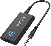 Blitzmax Récepteur Émetteur Bluetooth 5.2, Adaptateur Audio Bluetooth 2 En 1 Mini Prise Jack 3,5 Mm Portable, Émetteur Double Liaison Pour Avion/Pc/Tv/Système Audio De Voiture/Haut-Parleur F[Z1865]
