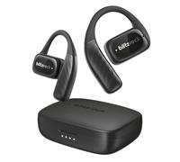 BlitzRock Ecouteurs sans Fil Open Ear Bluetooth 5.4, Légers, Son Clair, Appels Clairs, Égaliseur d'APP, 28h d'Autonomie, IPX5, Casque sans Fil pour Le Courir, Sport, Noir Foncé