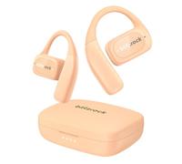 BlitzRock Ecouteurs sans Fil Open Ear Bluetooth 5.4, Légers, Son Clair, Appels Clairs, Égaliseur d'APP, 28h d'Autonomie, IPX5, Casque sans Fil pour Le Courir, Sport, Rose