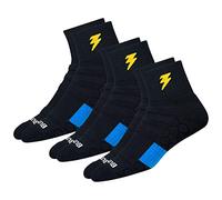 BLITZSOX Hi-Tech Performance Athlétique Chaussettes de Sport Quart de longueur Pour Homme Femme (Course à Pied, Tennis, Exercice et Remise en Forme), Lot de 3, Taille: 38-42