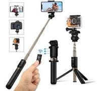 BlitzWolf Selfie Stick Tripod with Bluetooth Remote for Gopro iPhone x 8 Plus 7 6 6s Plus Android Samsung s9 s8 s7 Plus Edge 4 in 1 Mini Pocket Extendable Monopod Aluminum Alloy 360 Degree Rotation