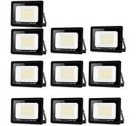 Blivrig 【10PCS 100W projecteur exterieur led 100000LM IP66 Imperméable spot led exterieur Super Brillant Eclairage Extérieur Blanc froid(6000k) Sécurité spot led pour stades, usines, Parking, garage