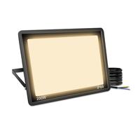 Blivrig 200W Spot LED Extérieur Blanc Chaud 3000K, 20000LM Projecteur LED Exterieur IP66 Imperméable, Eclairage LED, pour Terrasse, Patio, Chemins, Stades, Usines, Parking, Garage, Jardi