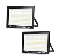 Blivrig 【2PCS 300W projecteur exterieur led 30000LM IP66 Imperméable spot led exterieur Super Brillant Eclairage Extérieur Blanc Chaud(3000k) Sécurité spot led pour stades, usines, Parking, garage