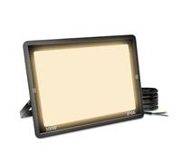 Blivrig 300W Projecteur LED Extérieur, Blanc Chaud 3000K, 30000LM Spot LED Exterieur IP66 Imperméable, Eclairage LED, pour Terrasse, Patio, Chemins, Stades, Usines, Parking, Garage, Jardi