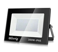Blivrig 300W Projecteur LED exterieur Eclairage Extérieur LED,spot led exterieur IP66 Imperméable, pour terrains de jeux, stades, usines, Parking, garage, jardin(Blanc froid, 300W)