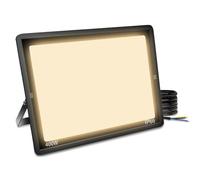 Blivrig 400W Spot LED Extérieur Blanc Chaud 3000K, 40000LM Projecteur LED Exterieur IP66 Imperméable, Eclairage LED, pour Terrasse, Patio, Chemins, Stades, Usines, Parking, Garage, Jardi