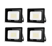 Blivrig 【4PCS 50W projecteur exterieur led 5000LM IP66 Imperméable spot led exterieur Super Brillant Eclairage Extérieur Blanc froid(6000k) Sécurité spot led pour stades, usines, Parking, garage