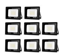Blivrig 【8PCS】 30W projecteur exterieur led 3000LM IP66 Imperméable spot led exterieur Super Brillant Eclairage Extérieur Blanc Chaud(3000k) Sécurité spot led pour stades, usines, Parking, garage