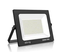 Blivrig Projecteur LED Extérieur 300W 3000K, Spot LED 30000LM Blanc Chaud | 120° Éclairage, Super Brillants, Économie d'énergie, IP66 Étanche, pour Extérieur Terrasse Patio Chemins Stades Garage