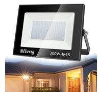 Blivrig Projecteur LED Extérieur 300W, Eclairage Extérieur LED,spot led exterieur IP66 Imperméable, pour terrains de jeux, stades, usines, Parking, garage, jardin Sans Détecteur(Blanc chaud, 300W)