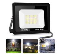 Blivrig Projecteur LED Extérieur 50W 3000K, Spot LED 5000LM Blanc Chaud | 120° Éclairage, Super Brillants, Économie d'énergie, IP66 Étanche, pour Extérieur Terrasse Patio Chemins Stades Garage