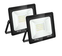 Blivrig Spot LED Extérieur 30W 3000K Blanc Chaud 3000LM 2 Pièces | 120° Éclairage, Super Brillants, Économie d'énergie, IP66 Étanche, pour Extérieur Terrasse Patio Chemins Stades Garage