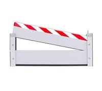 Blivysse 40cm High Aluminium Barrière Anti-inondation 79-299 Cm Long Kit De Seuil De Barrière Anti-inondation pour Porte De Garage Boudin Anti Inondation(229 * 40cm)