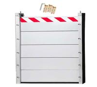 Blivysse Kit De Système De Batardeau Anti-Inondation - 281cm Long Porte De Garage Barrière Anti-Inondation - Réutilisable Déflecteur d'eau De Prévention des Inondations(281 * 100cm)