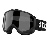 Bliz Kinder Liner JR Skibrille, black-white logo-brown silver, OneSize