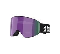 Bliz - Masque de ski - Flow Matte Black Brown w/ Purple Multi en Silicone - Noir Noir