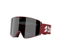 Bliz Unisex G001 Skibrille, matte burgundy-smoke w silver, OneSize