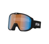 Bliz - Masque de ski - Rave Matte Black Orange Blue en Silicone - Noir Noir