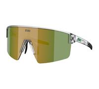 Bliz Eyewear Lunettes unisexe P004 L – Monture transparente blanche, verres verts