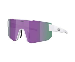Bliz - P005S Mirror S3 - Lunettes vélo - matte white / smoke / purple mirror