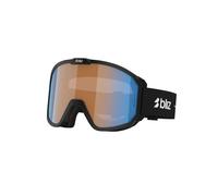 Bliz - Masque de ski - Rave Matte Black Orange Blue en Silicone - Noir Noir