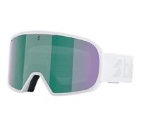 Bliz Unisex G002 Skibrille, matte white-brown w green mult, OneSize