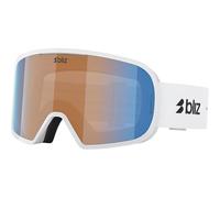 Bliz Unisex G002 Skibrille, matte white-n_o_n orange - blu, OneSize