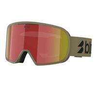 Bliz Unisex G002s Skibrille, matte camo green-brown w red, OneSize
