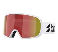 Bliz Unisex G002s Skibrille, matte white-brown w red multi, OneSize