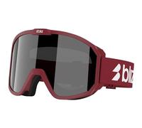 Bliz Unisex Rave Skibrille, matte burgundy-smoke w silver, OneSize