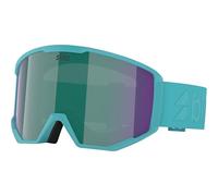 Bliz Unisex Spark Skibrille, matte turquoise-brown w green, OneSize